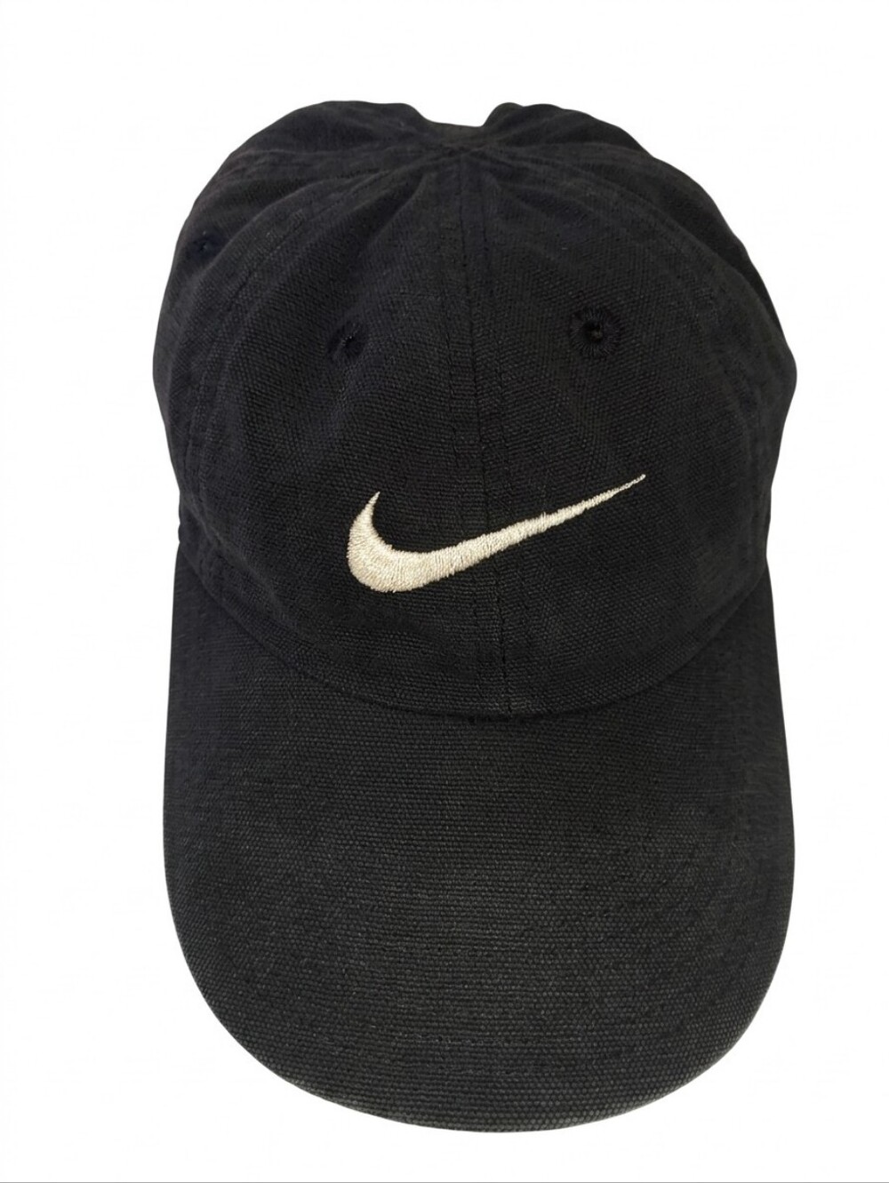 Vintage Nike Embroidered Swoosh Dad Hat | Faded Black